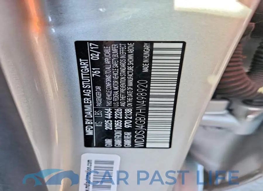 WDDSJ4GB7HN498920# 12