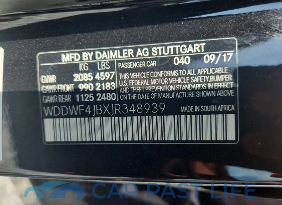 WDDWF4JBXJR348939# 12