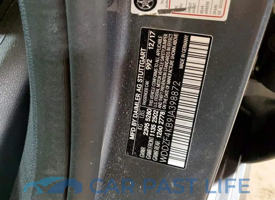 WDDZF4KB9JA398872# 13