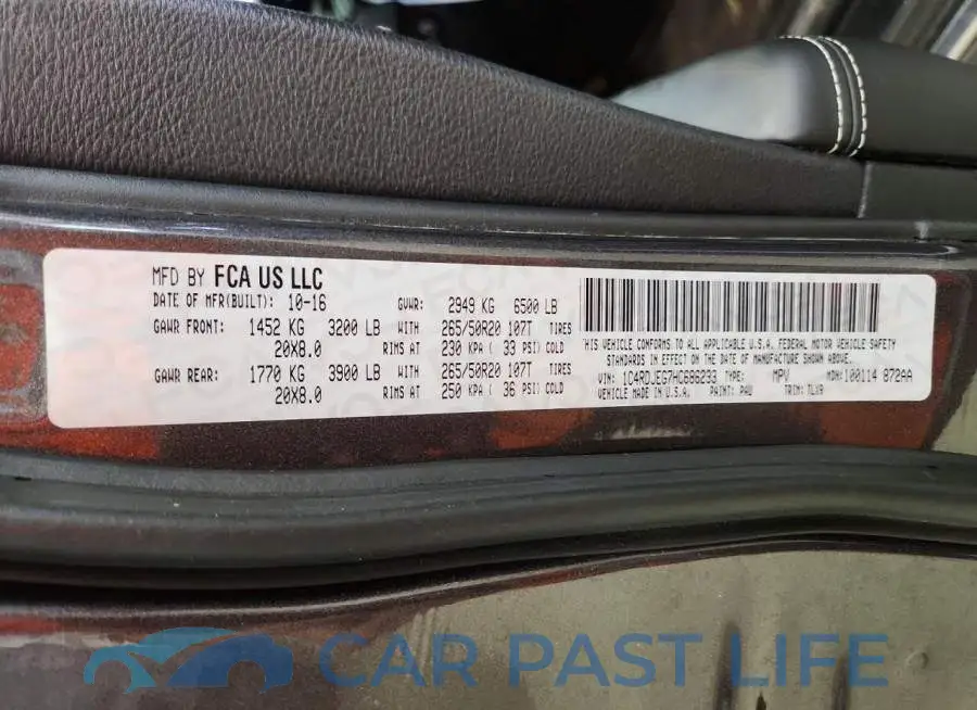 1C4RDJEG7HC686233# 13