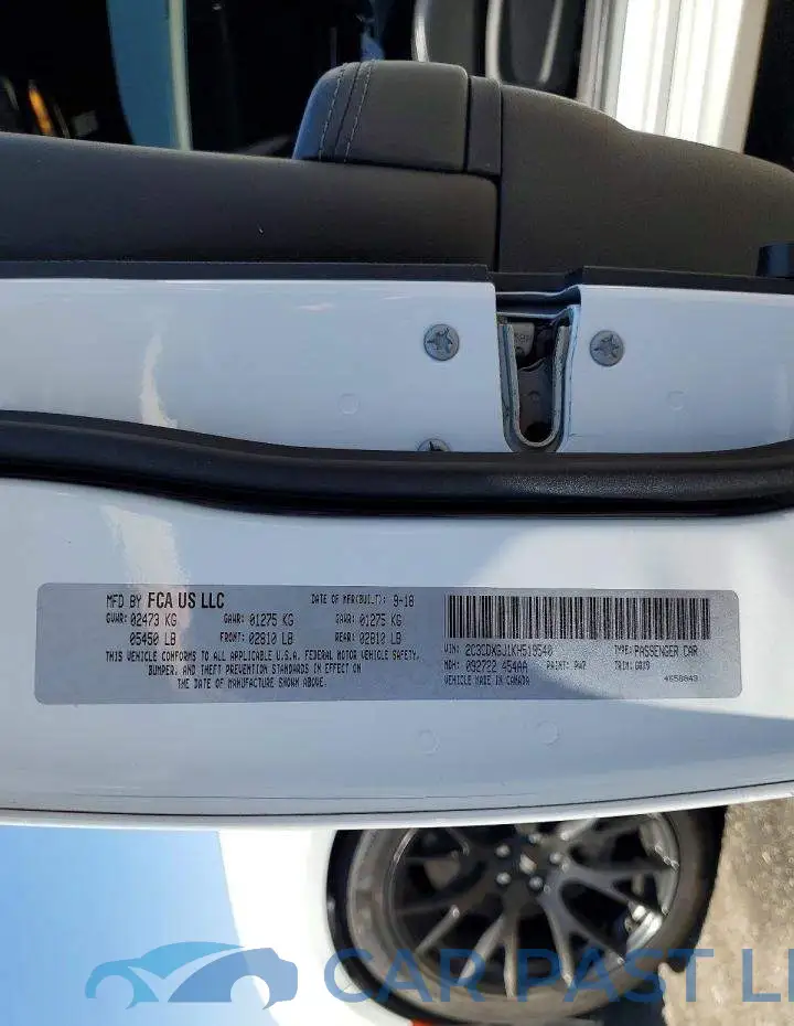 2C3CDXGJ1KH519540# 12