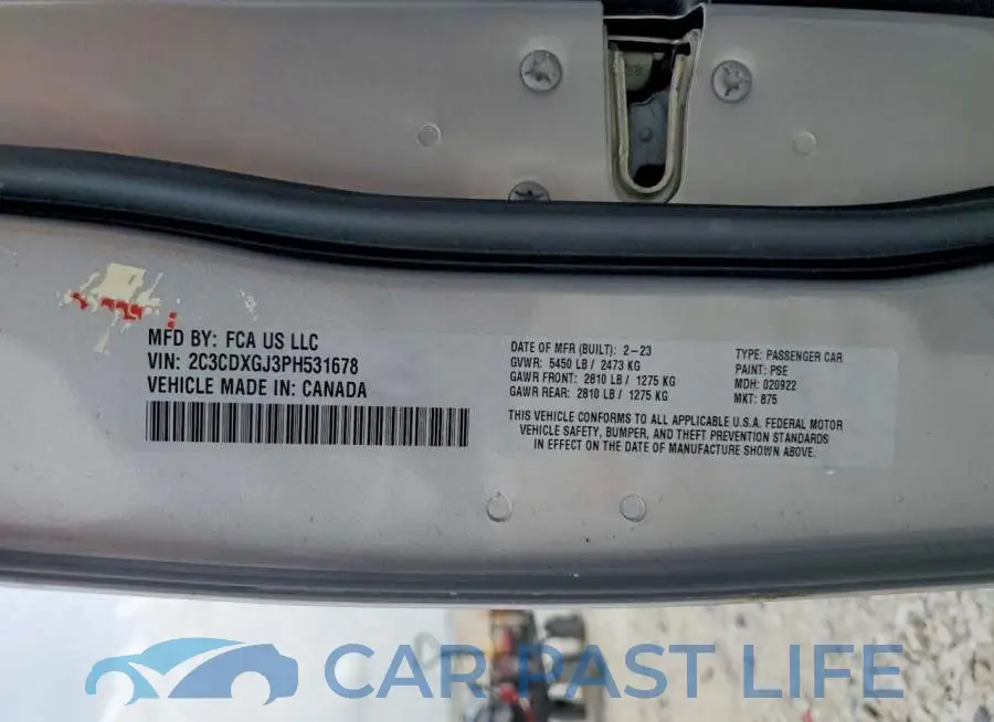 2C3CDXGJ3PH531678# 12