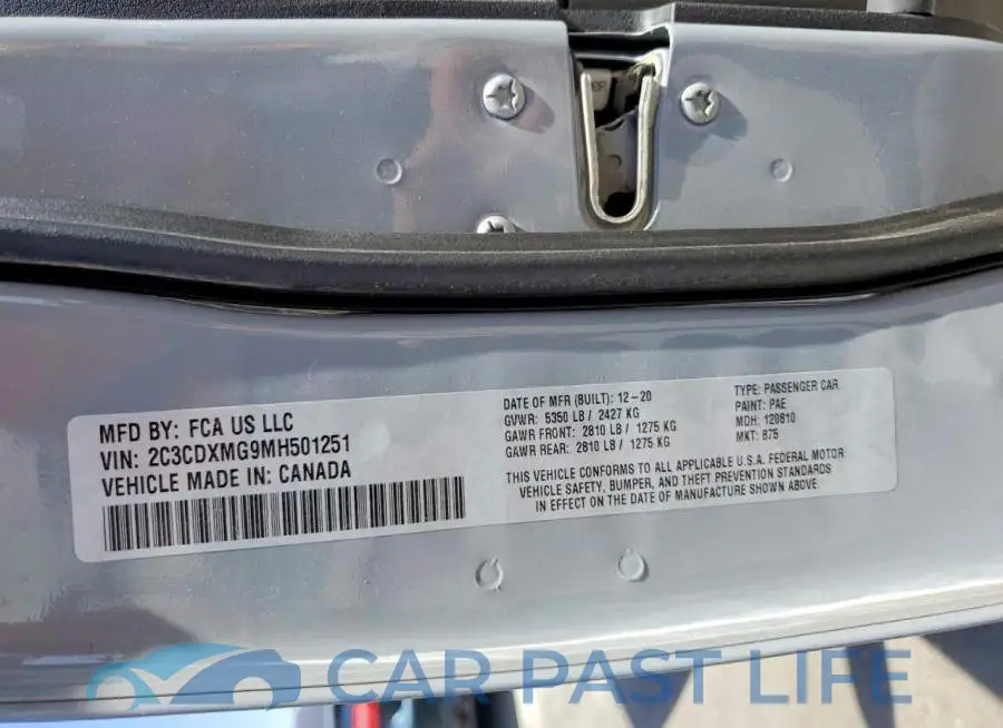 2C3CDXMG9MH501251# 12