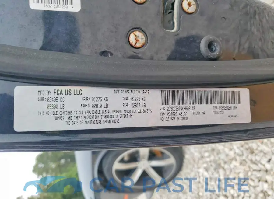 2C3CDZBT4KH606143# 12
