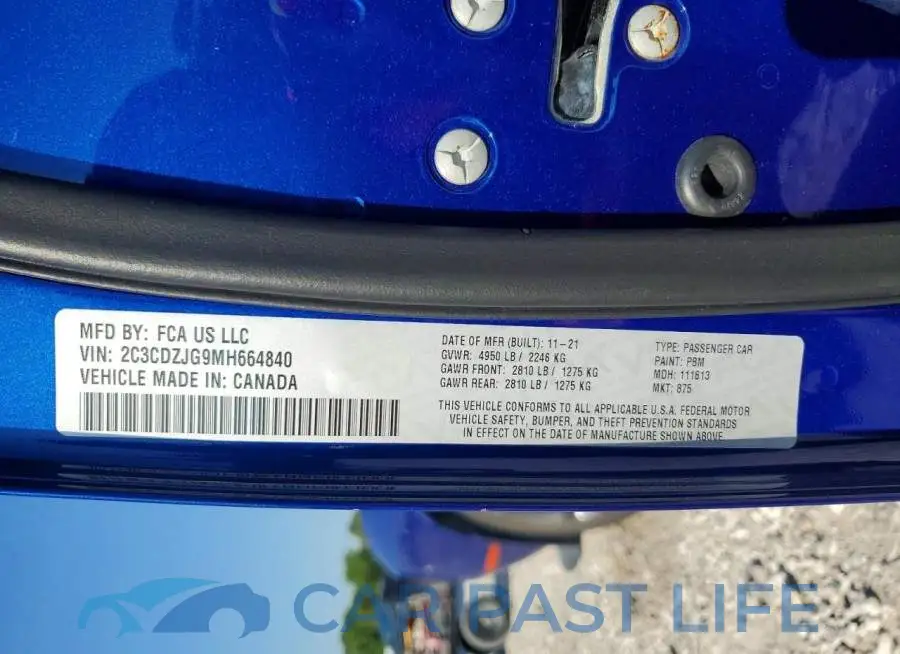 2C3CDZJG9MH664840# 12