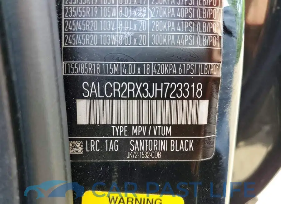 SALCR2RX3JH723318# 13
