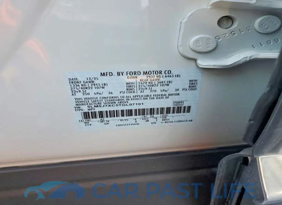 5LM5J7XC5TGL07101# 12