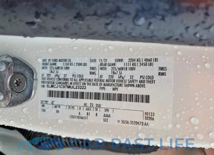 5LMCJ1C97MUL23222# 13