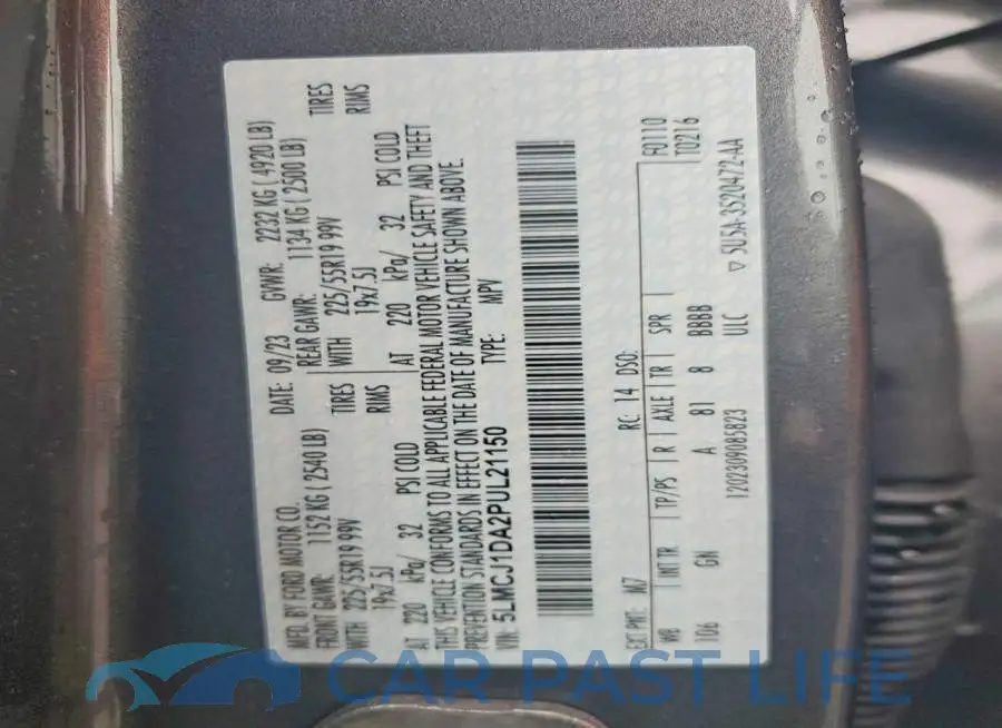 5LMCJ1DA2PUL21150# 13