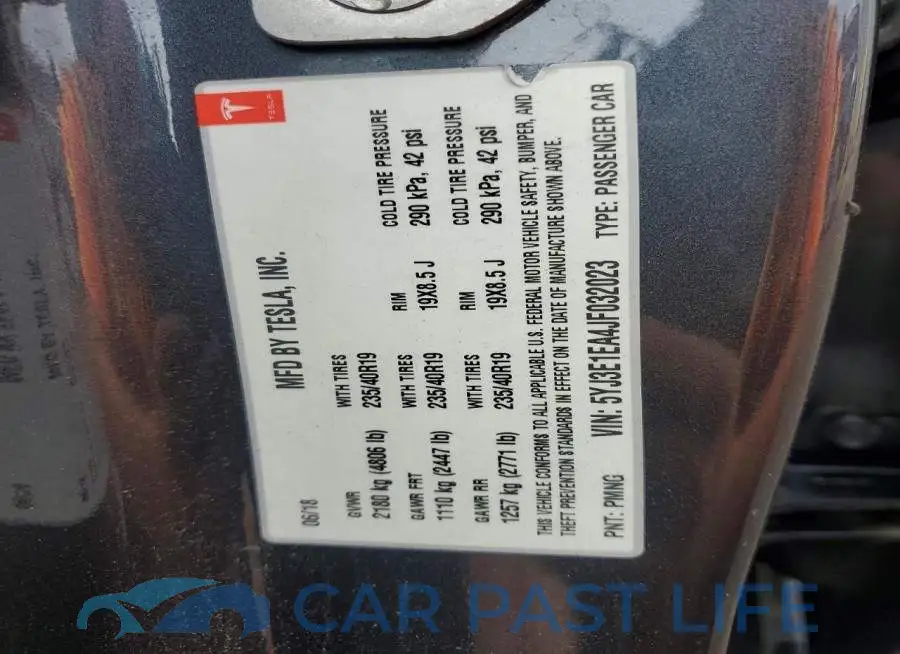 5YJ3E1EA4JF032023# 12