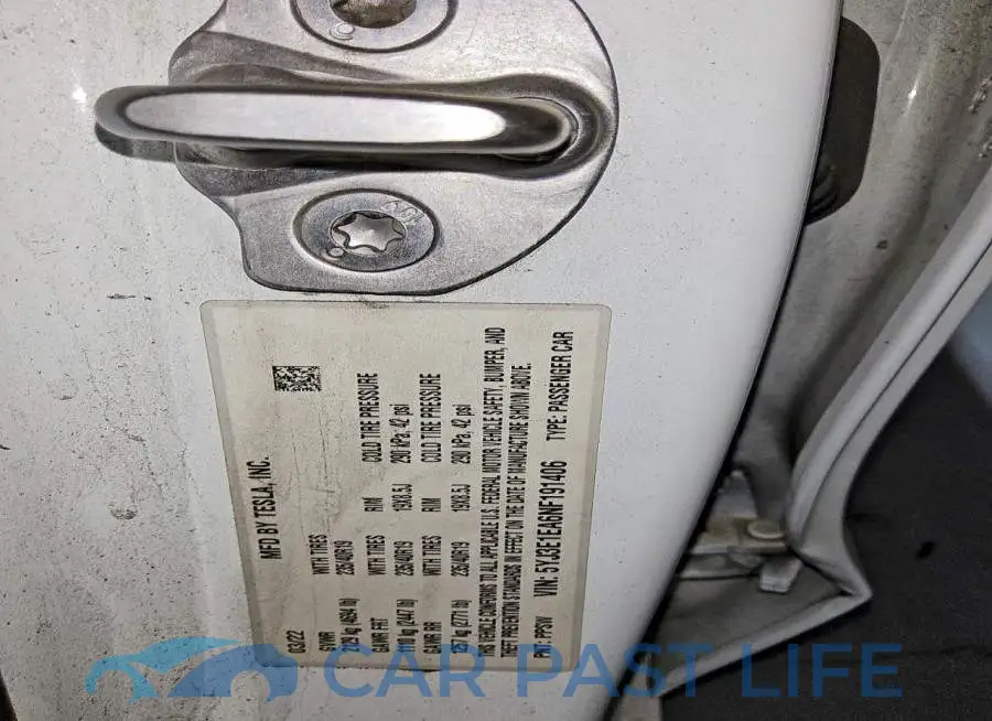 5YJ3E1EA6NF191406# 12