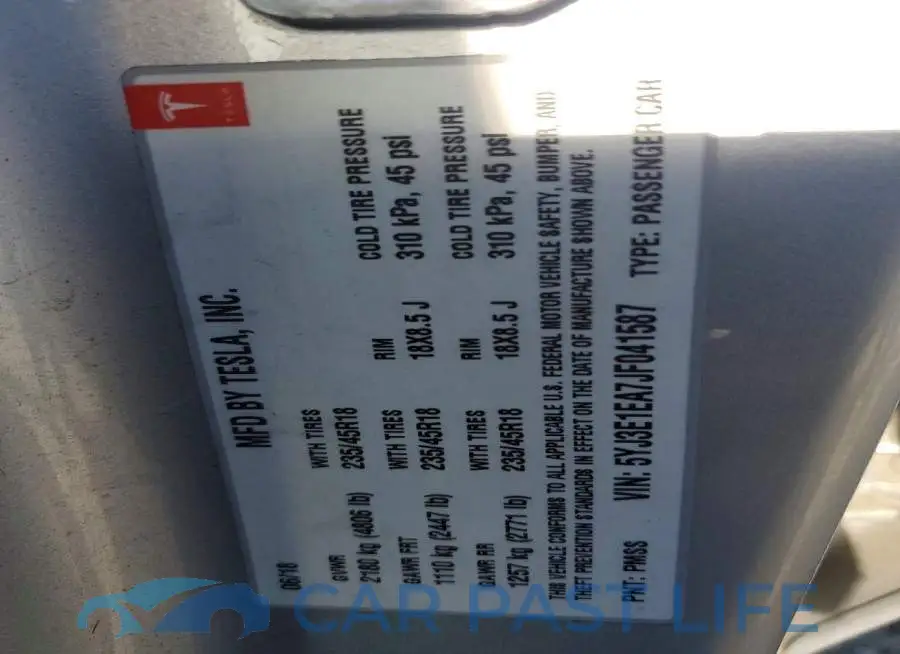 5YJ3E1EA7JF041587# 12