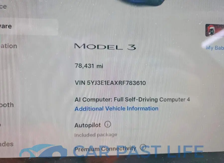 5YJ3E1EAXRF783610# 9