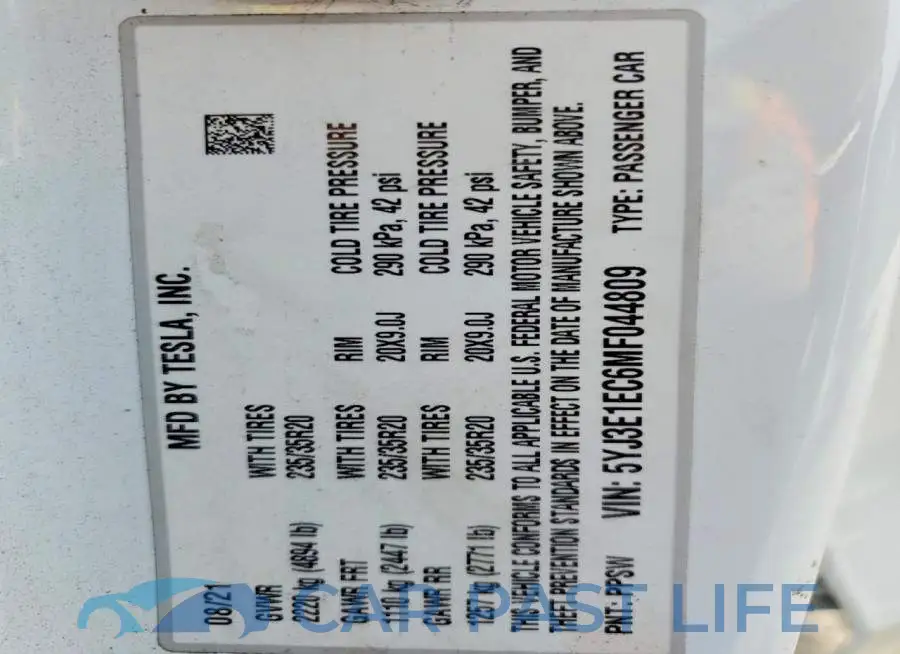 5YJ3E1EC6MF044809# 12