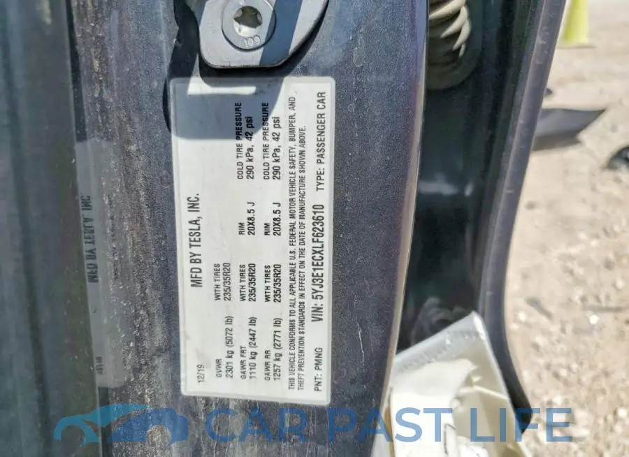 5YJ3E1ECXLF623610# 13