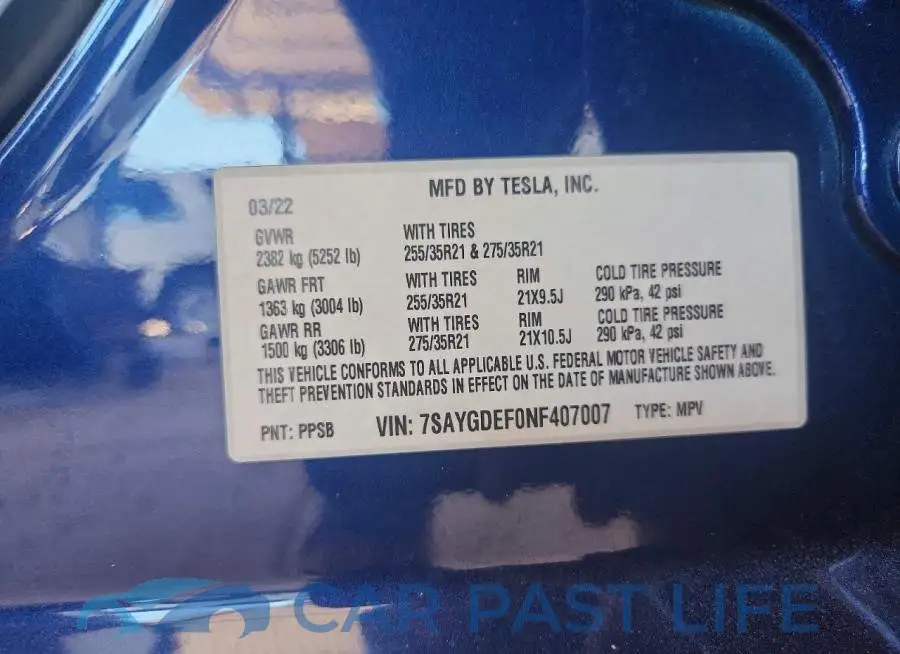 7SAYGDEF0NF407007# 14