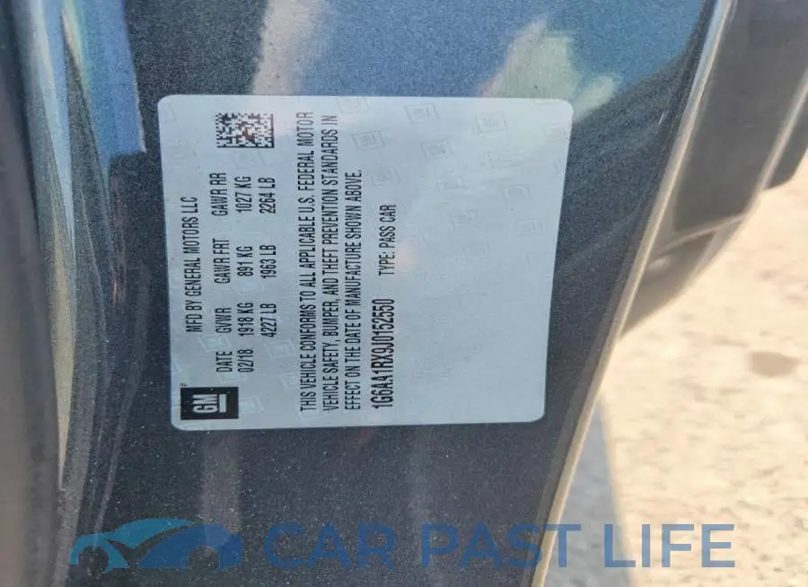 1G6AA1RX9J0152550# 12