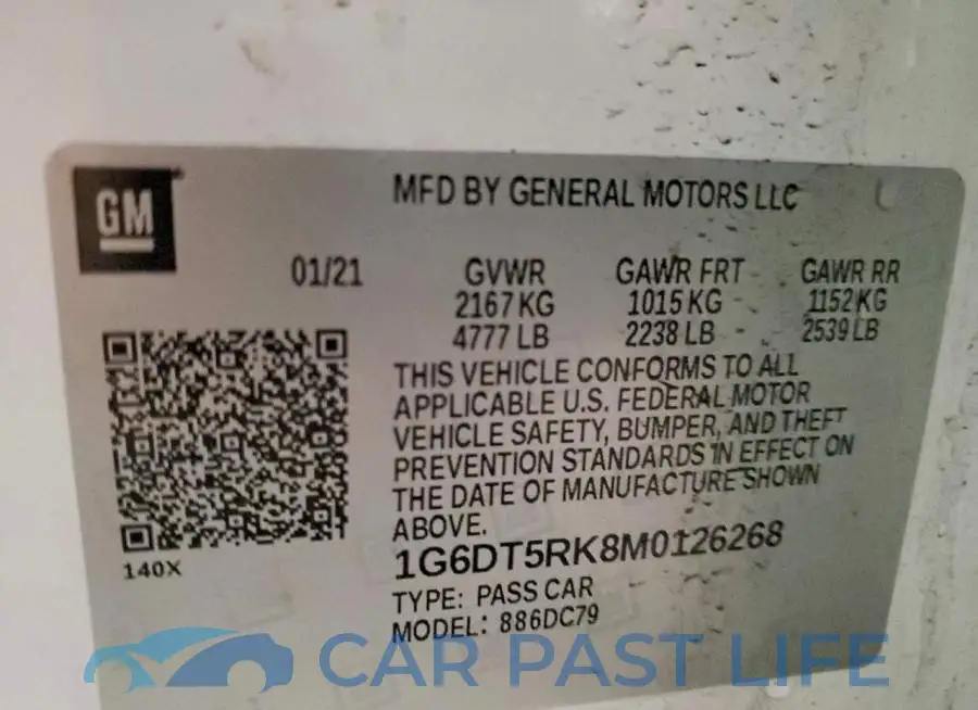 1G6DT5RK8M0126268# 12