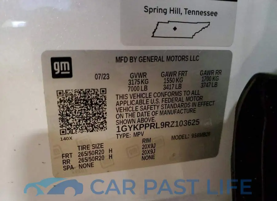 1GYKPPRL9RZ103625# 13