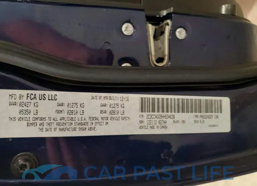 2C3CCAGG9HH534638# 12