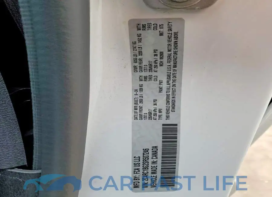 2C4RC1BG2SR507246# 13