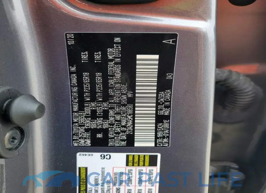 2T2AZMAA5MC188580# 14