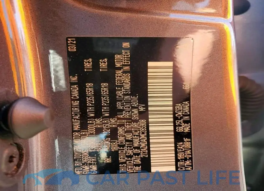 2T2AZMDA0MC285908# 12