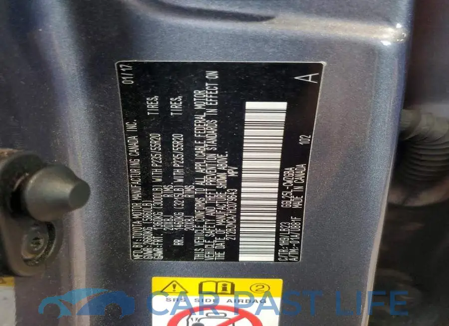 2T2BZMCA7HC079643# 13