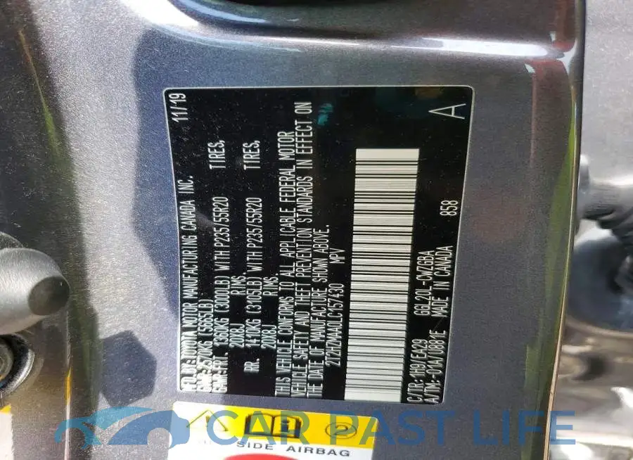 2T2HZMAA0LC157430# 13