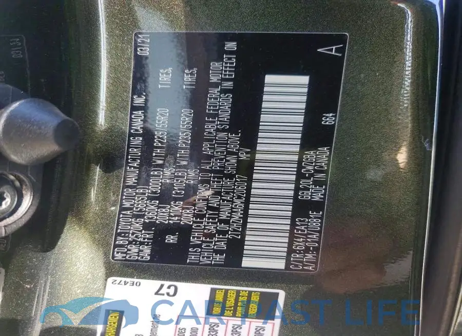 2T2HZMAA6MC206017# 13