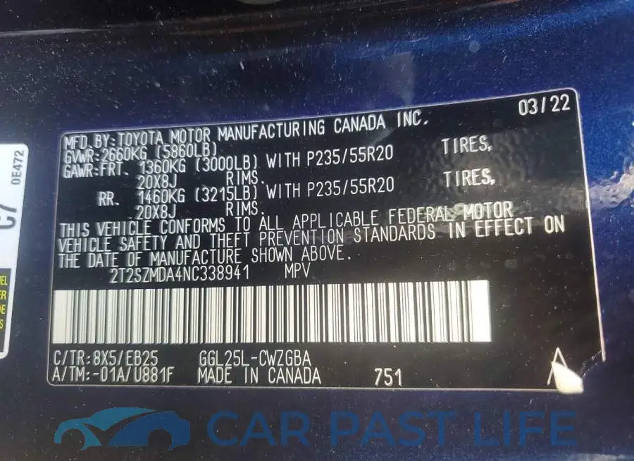 2T2SZMDA4NC338941# 14