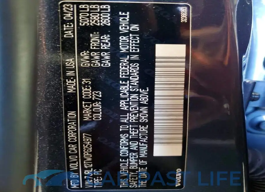 7JRL12TW0PG254977# 12