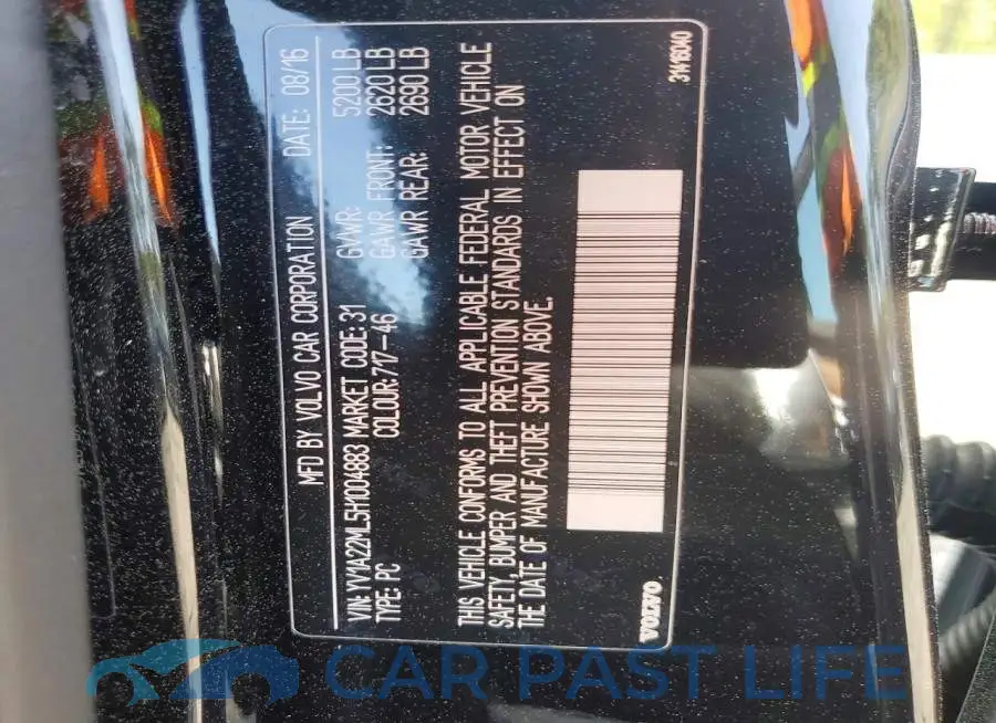 YV1A22ML5H1004883# 12