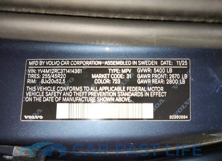 YV4M12RC3T1414361# 13