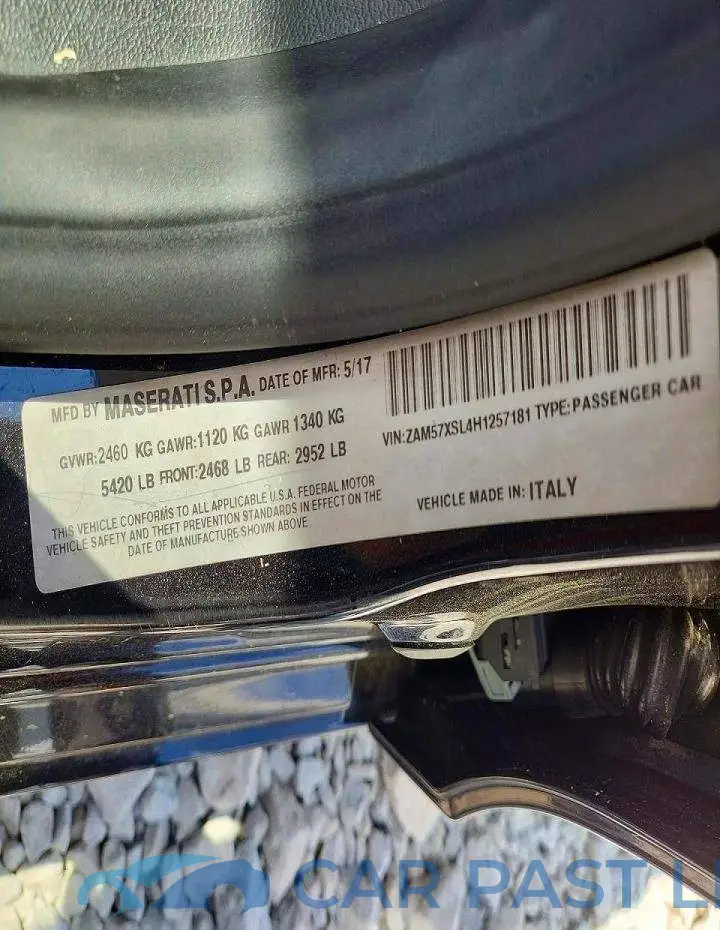 ZAM57XSL4H1257181# 12