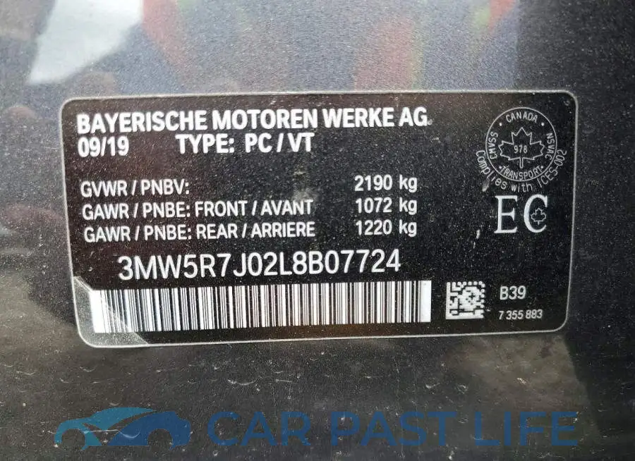 3MW5R7J02L8B07724# 12
