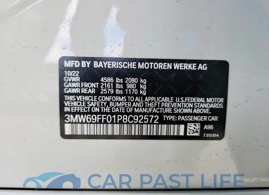 3MW69FF01P8C92572# 12