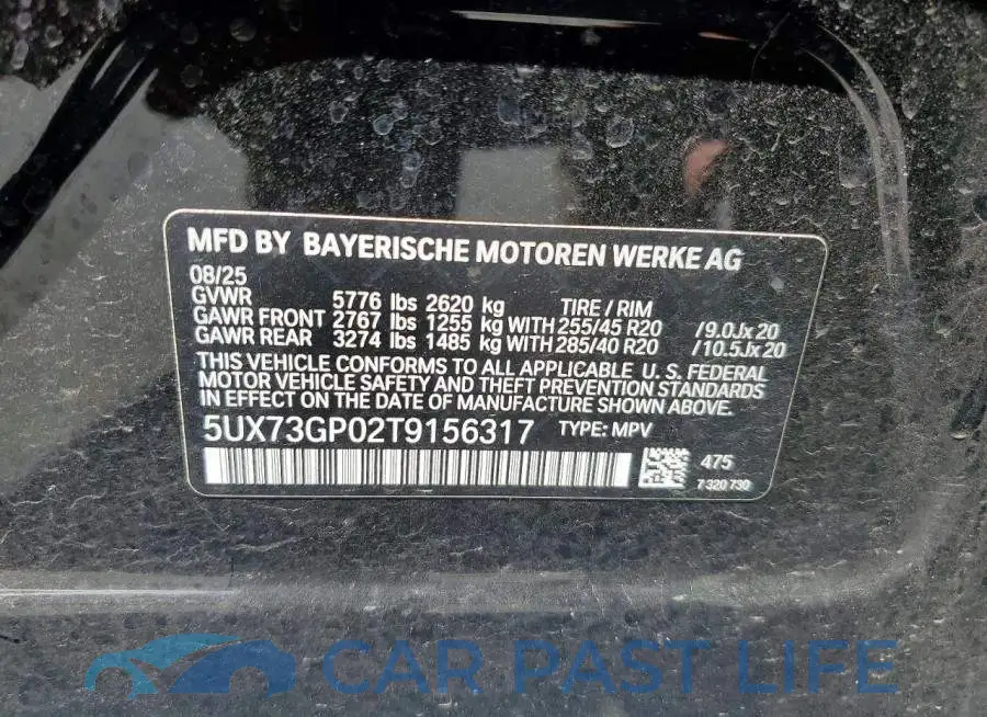 5UX73GP02T9156317# 13