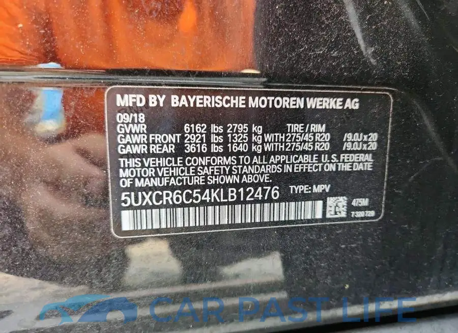 5UXCR6C54KLB12476# 13