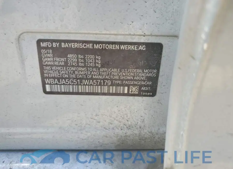 WBAJA5C51JWA57179# 12