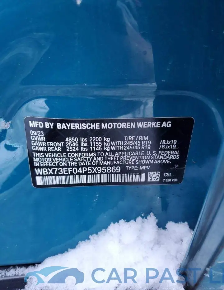 WBX73EF04P5X95869# 13