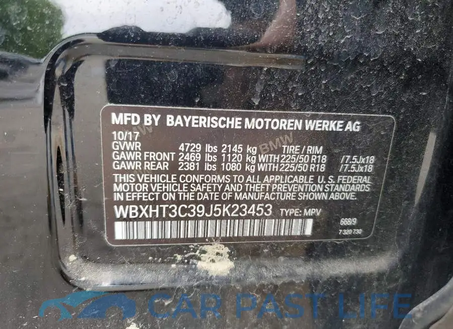 WBXHT3C39J5K23453# 13