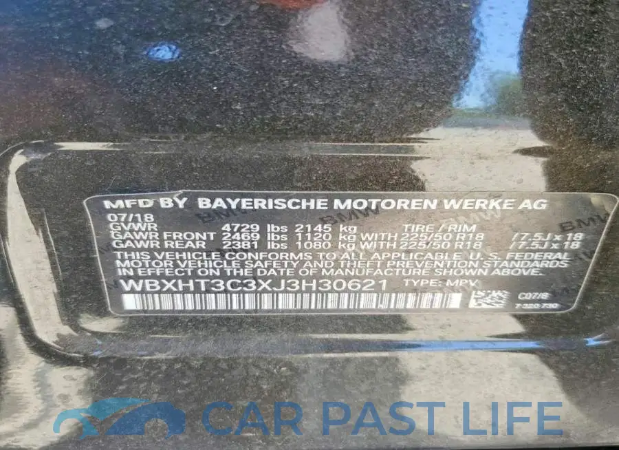 WBXHT3C3XJ3H30621# 13