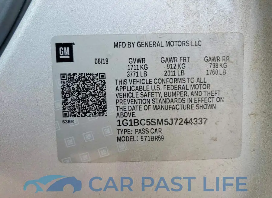 1G1BC5SM5J7244337# 12