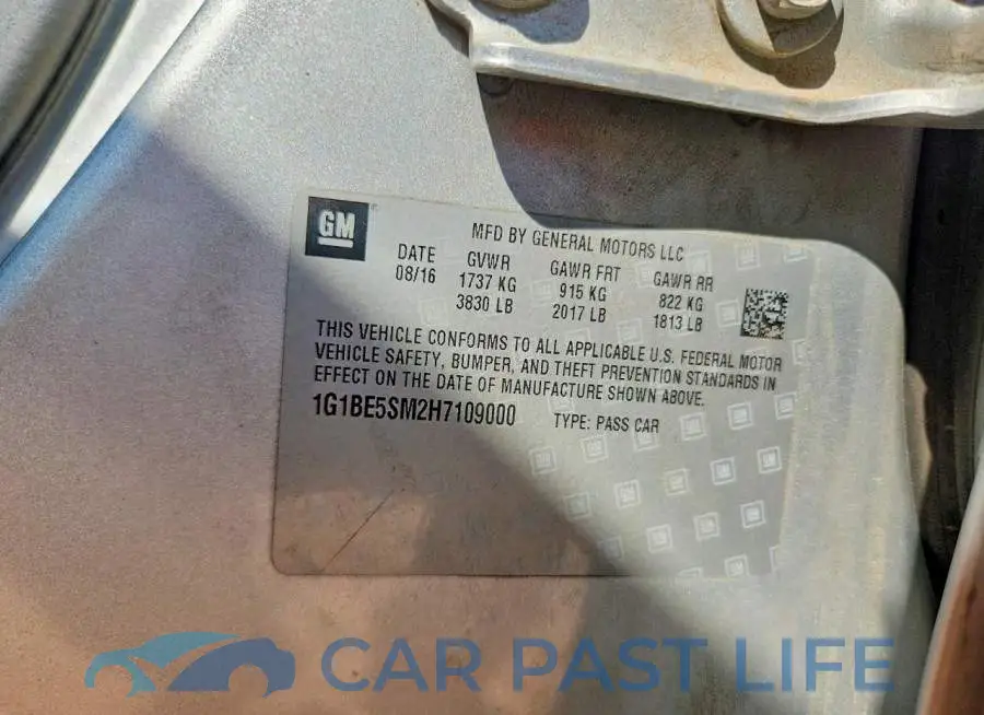 1G1BE5SM2H7109000# 12
