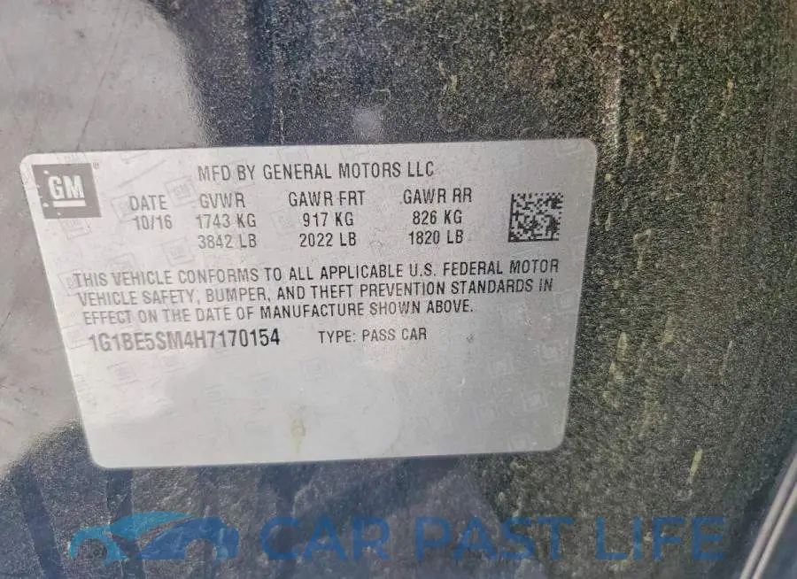 1G1BE5SM4H7170154# 12