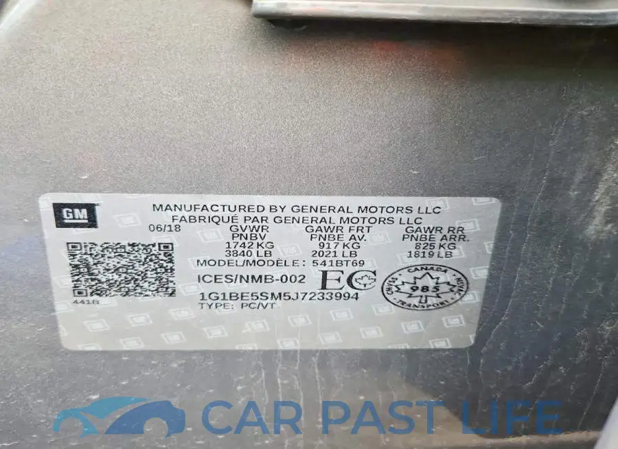 1G1BE5SM5J7233994# 13