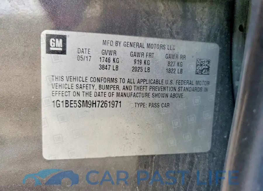 1G1BE5SM9H7261971# 12
