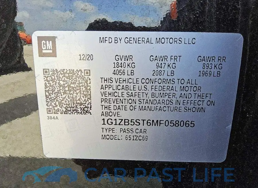 1G1ZB5ST6MF058065# 12