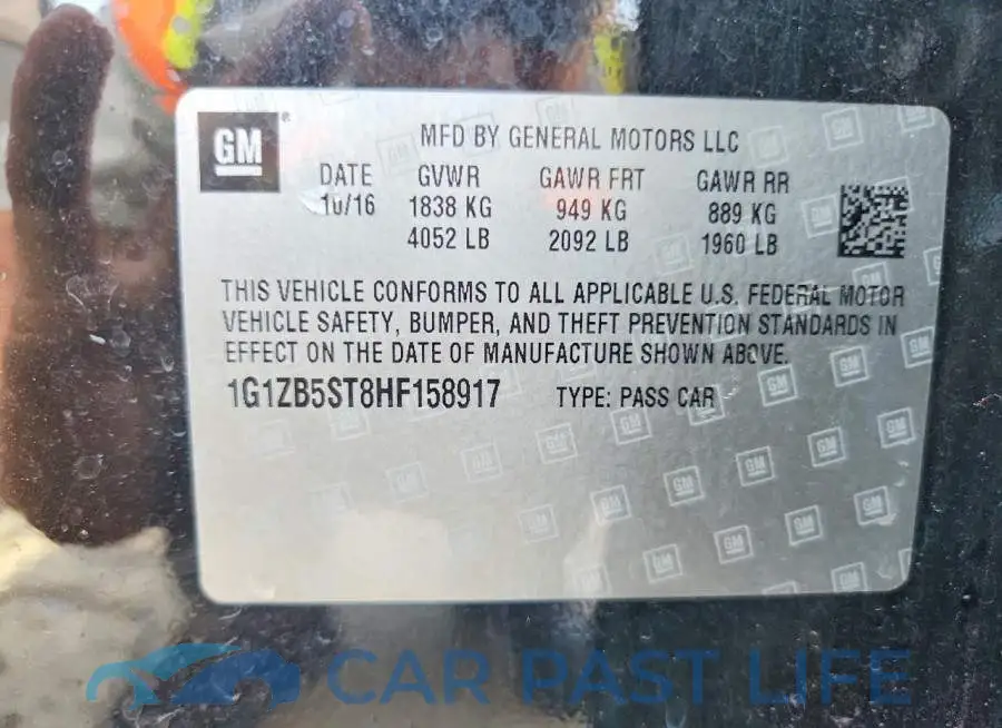 1G1ZB5ST8HF158917# 11